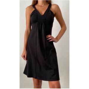 Patagonia Womens Black Corinne V Neck Sleeveless Athletic Dress Size Medium